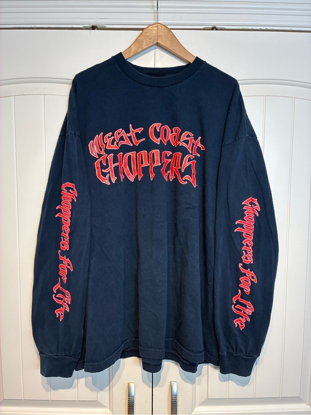 West Coast Choppers Men's Black Long Sleeve Graphic Tee Size XXL
